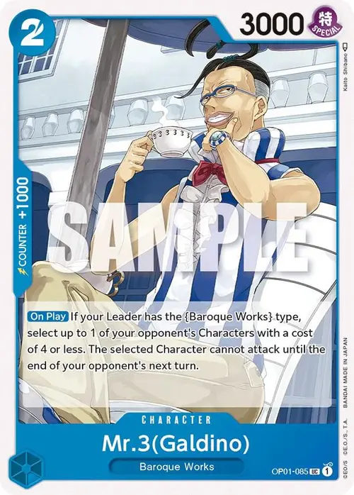 Mr.3 (Galdino) card art
