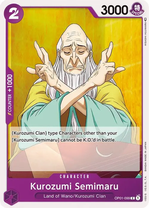 Kurozumi Semimaru card art