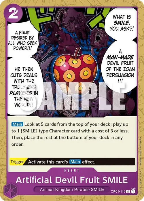 Artificial Devil Fruit SMILE card art