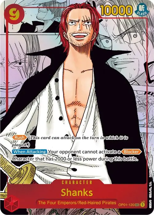 Shanks (Parallel) (Manga) (Alternate Art) card art