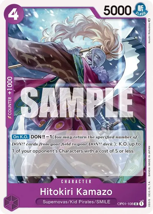 Hitokiri Kamazo card art
