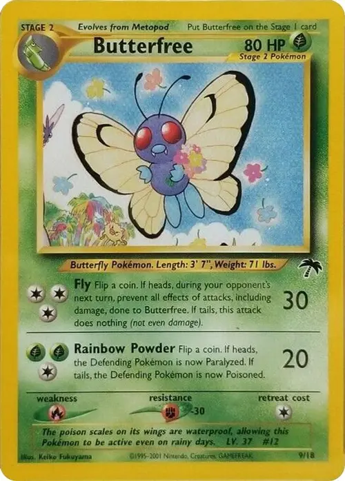 Butterfree card art