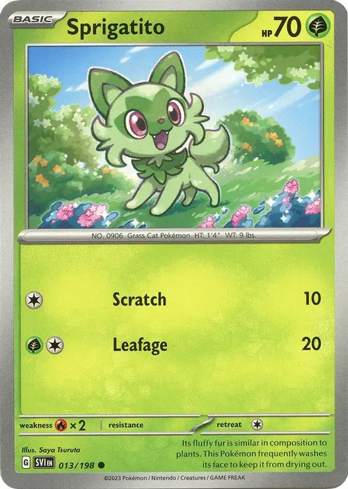 Sprigatito card art