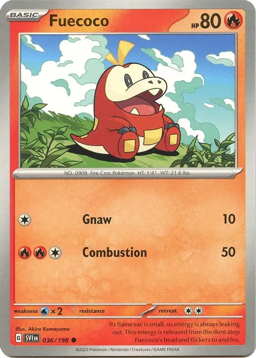 Fuecoco card art