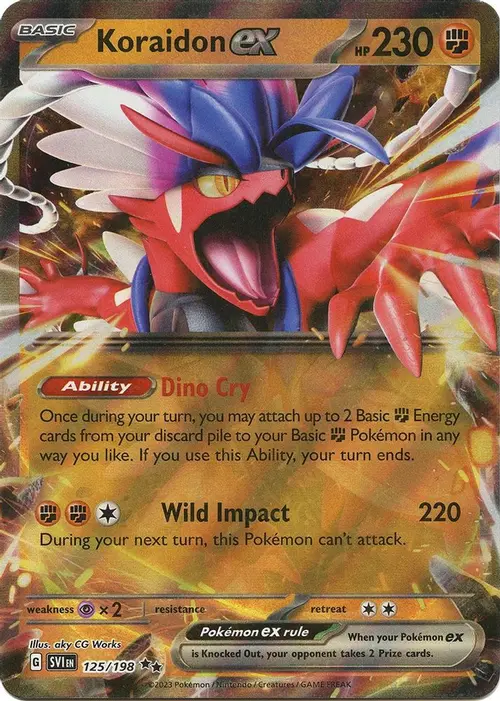 Koraidon ex - 125/198 card art