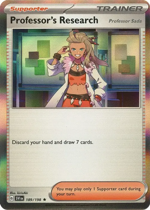 Professor's Research [Professor Sada] - 189/198 card art
