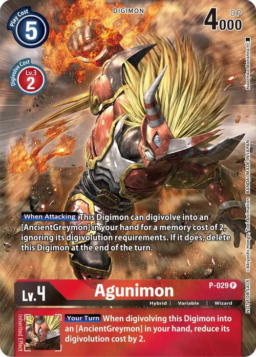 Agunimon - P-029 (2nd Anniversary Frontier Card) card art