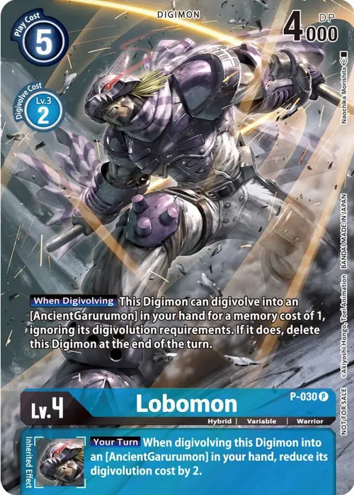 Lobomon - P-030 (2nd Anniversary Frontier Card) card art