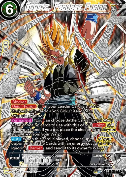 Gogeta, Fearless Fusion card art