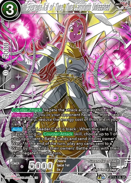 Supreme Kai of Time, Time Labyrinth Unleashed card art