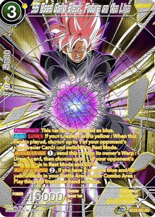 SS Rose Goku Black, Future on the Line card art