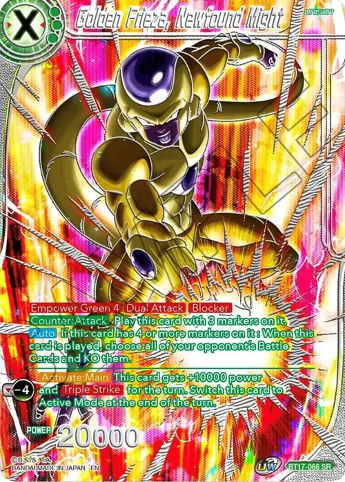 Golden Frieza, Newfound Might card art