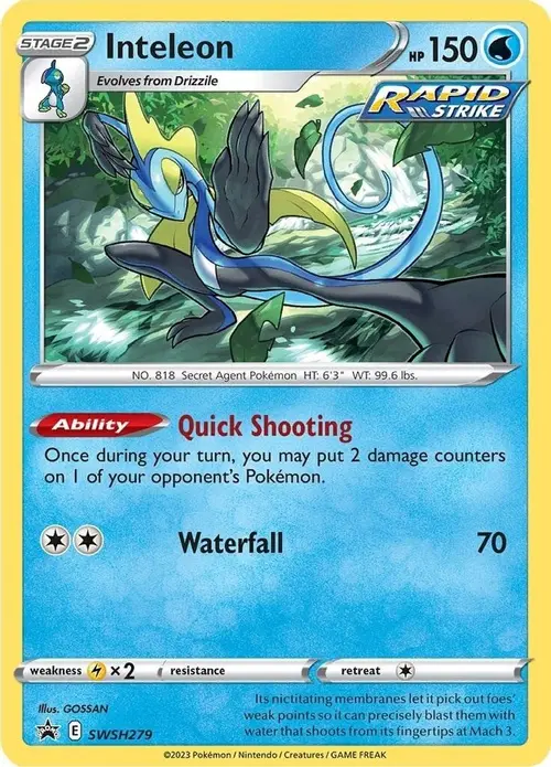 Inteleon - SWSH279 card art