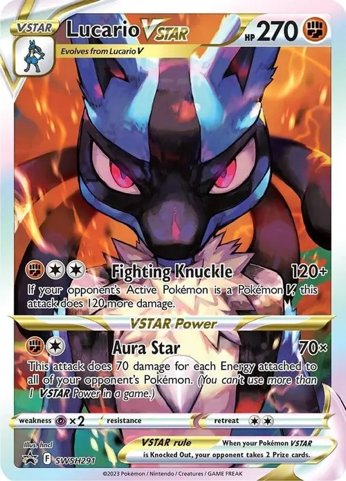 Lucario VSTAR - SWSH291 card art