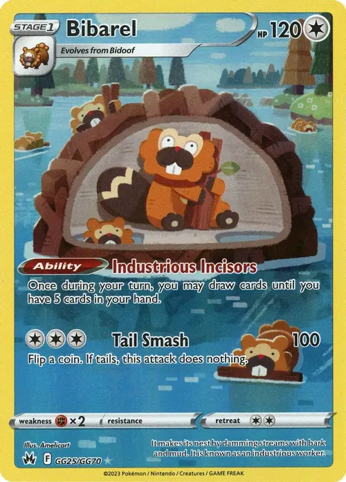 Bibarel card art