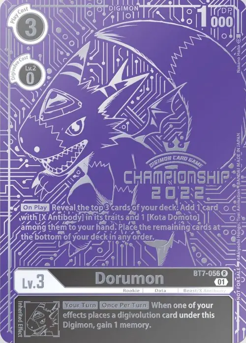 Dorumon (2022 Championship Finals Top 16) card art