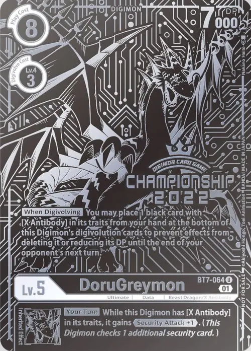 DoruGreymon (2022 Championship Finals 2nd Place) card art