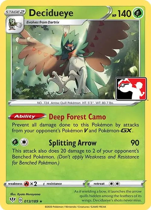 Decidueye - 013/189 card art