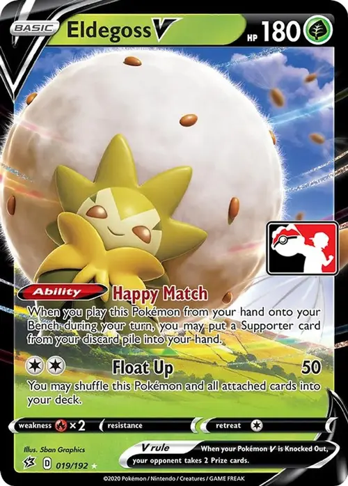 Eldegoss V - 019/192 card art