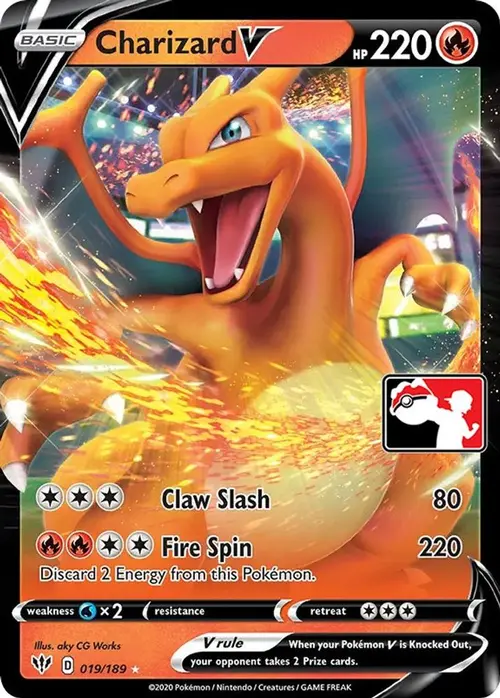 Charizard V - 019/189 card art