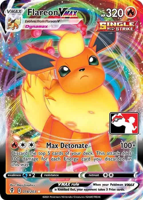 Flareon VMAX - 018/203 card art