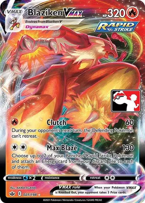 Blaziken VMAX - 021/198 card art
