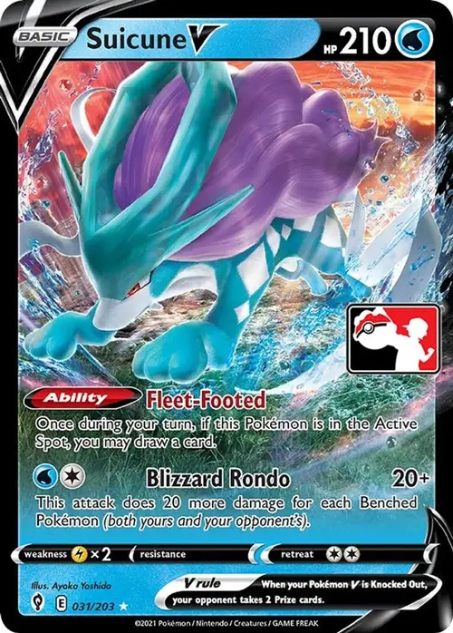 Suicune V - 031/203 card art