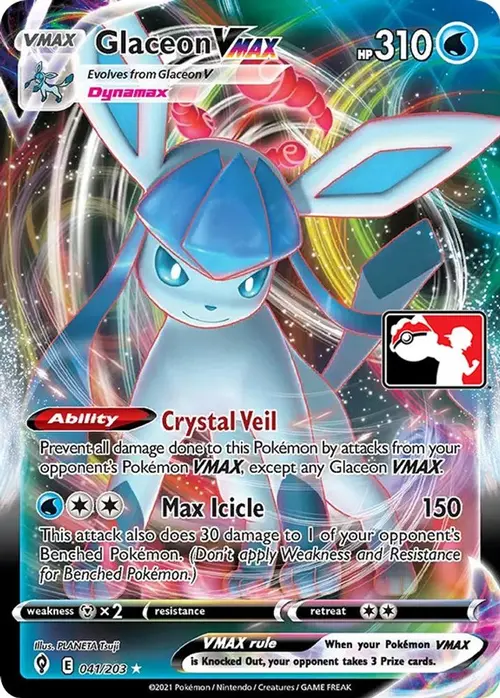 Glaceon VMAX - 041/203 card art