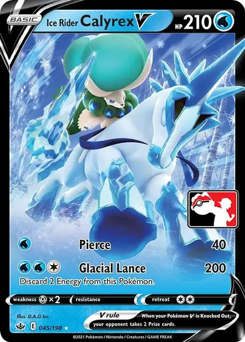 Ice Rider Calyrex V - 045/198 card art