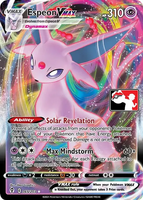 Espeon VMAX - 065/203 card art