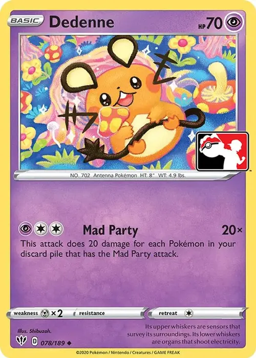 Dedenne - 078/189 card art