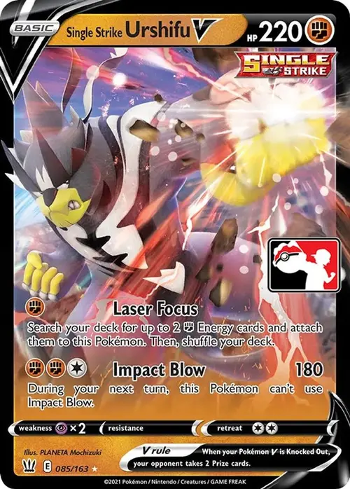 Single Strike Urshifu V - 085/163 card art