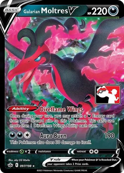 Galarian Moltres V - 097/198 card art