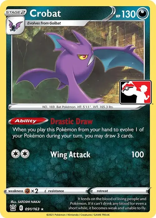 Crobat - 091/163 card art