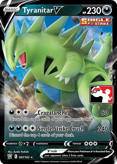 Tyranitar V - 097/163 card art