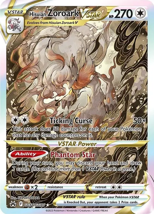Hisuian Zoroark VSTAR card art