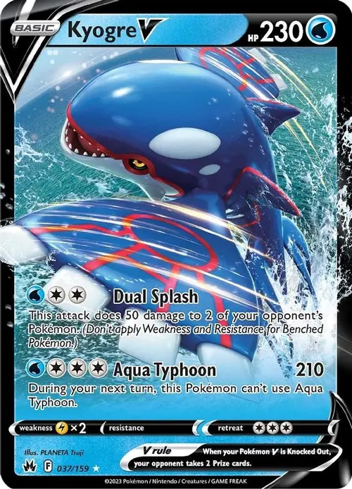 Kyogre V card art
