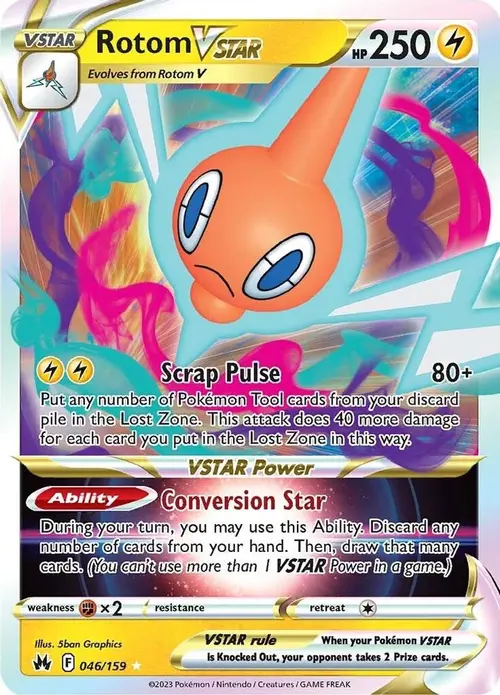 Rotom VSTAR card art