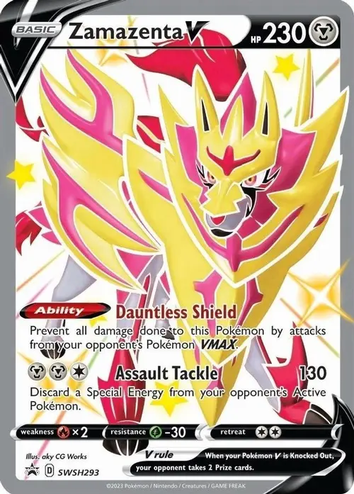 Zamazenta V (Shiny) - SWSH293 card art