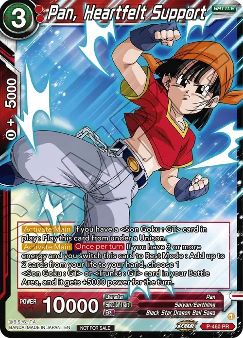 Pan, Heartfelt Support (Z03 Dash Pack) card art