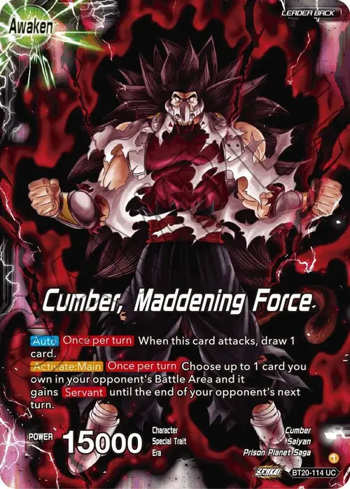 Evil Saiyan // Cumber, Maddening Force card art