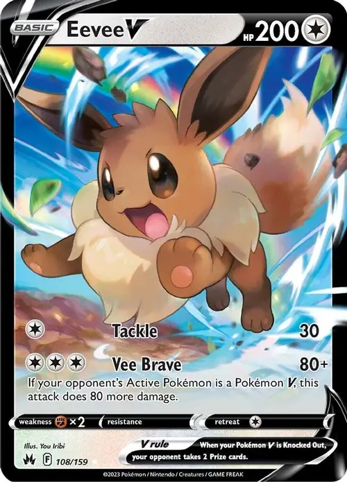 Eevee V card art