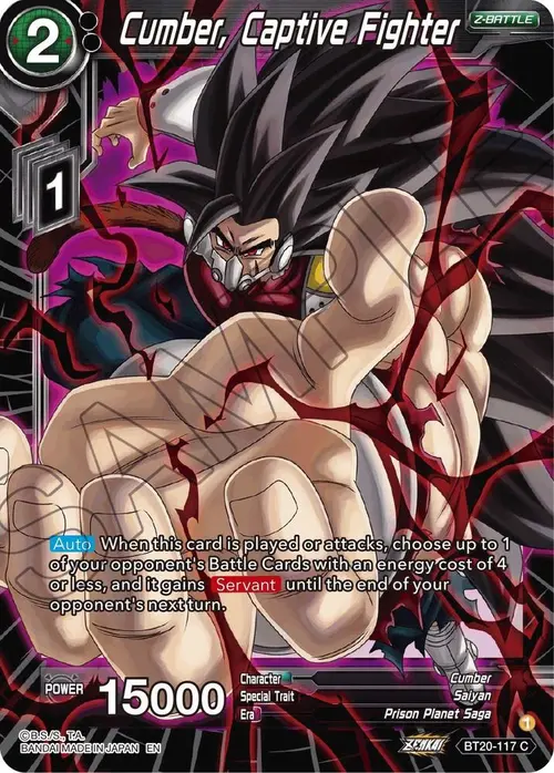 Cumber, Captive Fighter card art