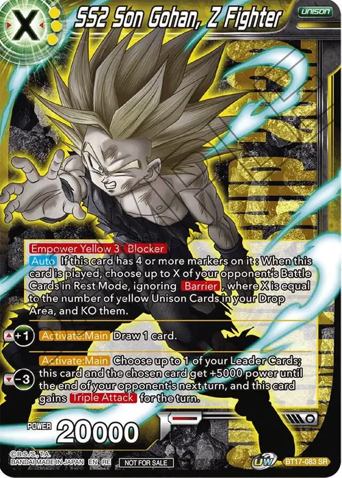SS2 Son Gohan, Z Fighter (Championship 2022 Celebration Pack) card art