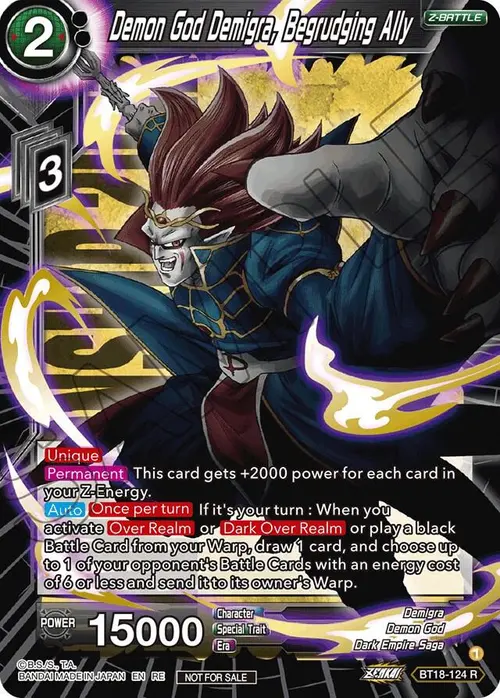 Demon God Demigra, Begrudging Ally (Championship 2022 Zenkai Selection Pack) card art