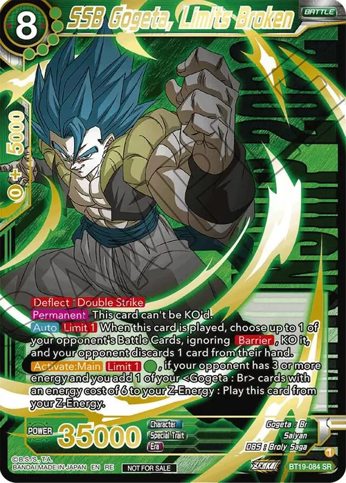 SSB Gogeta, Limits Broken (Championship 2022) card art