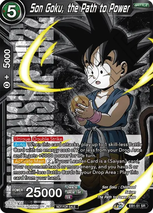 Son Goku, the Path to Power (Championship 2022 Celebration Pack) card art