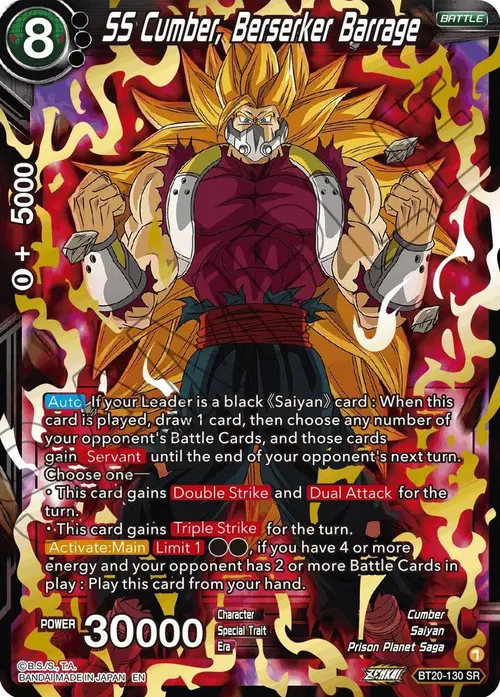 SS Cumber, Berserker Barrage card art