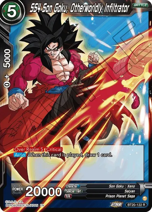 SS4 Son Goku, Otherworldly Infiltrator card art