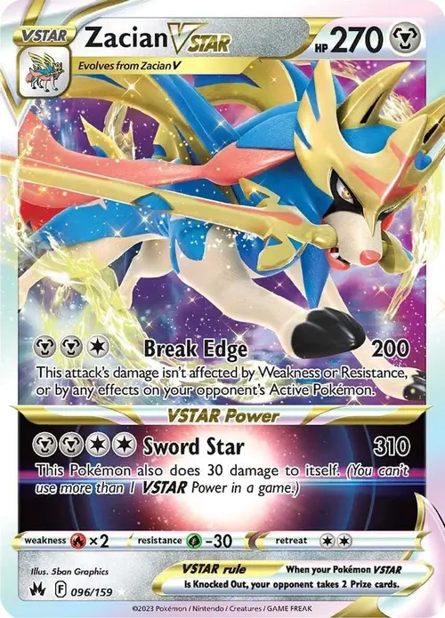 Zacian VSTAR card art